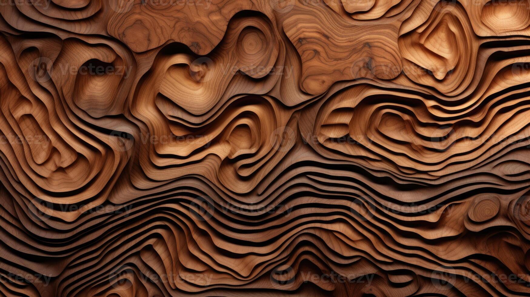 AI generated Delve into the organic warmth of a wooden cut texture. Ai Generated photo