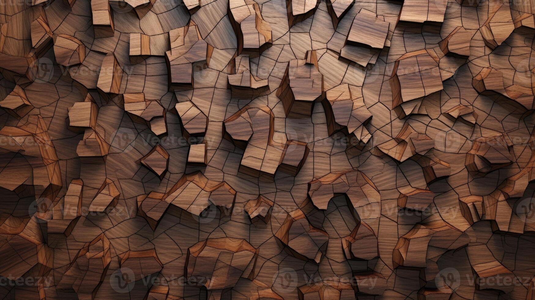 AI generated Delve into the organic warmth of a wooden cut texture. Ai Generated photo