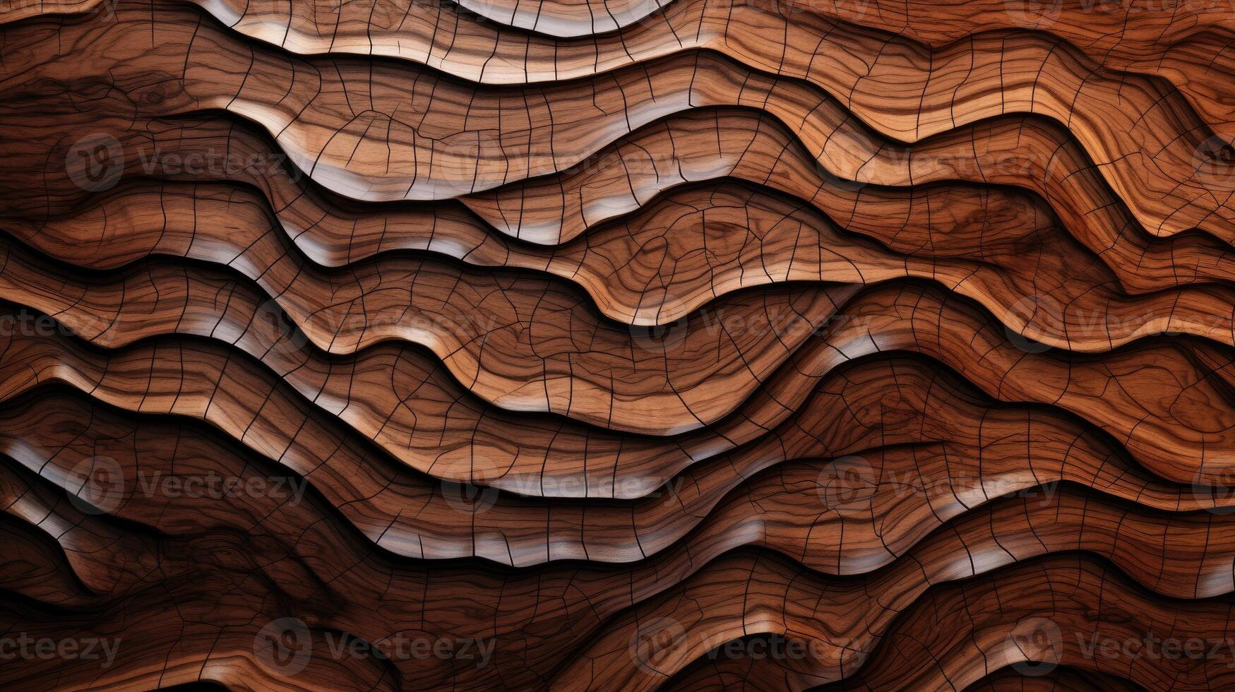 AI generated Delve into the organic warmth of a wooden cut texture. Ai Generated photo