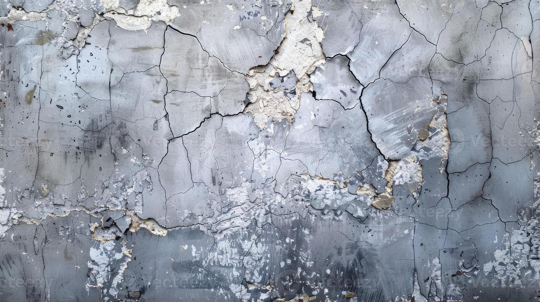 AI generated Edgy cracks redefine concrete with textured intensity. Ai Generated. photo
