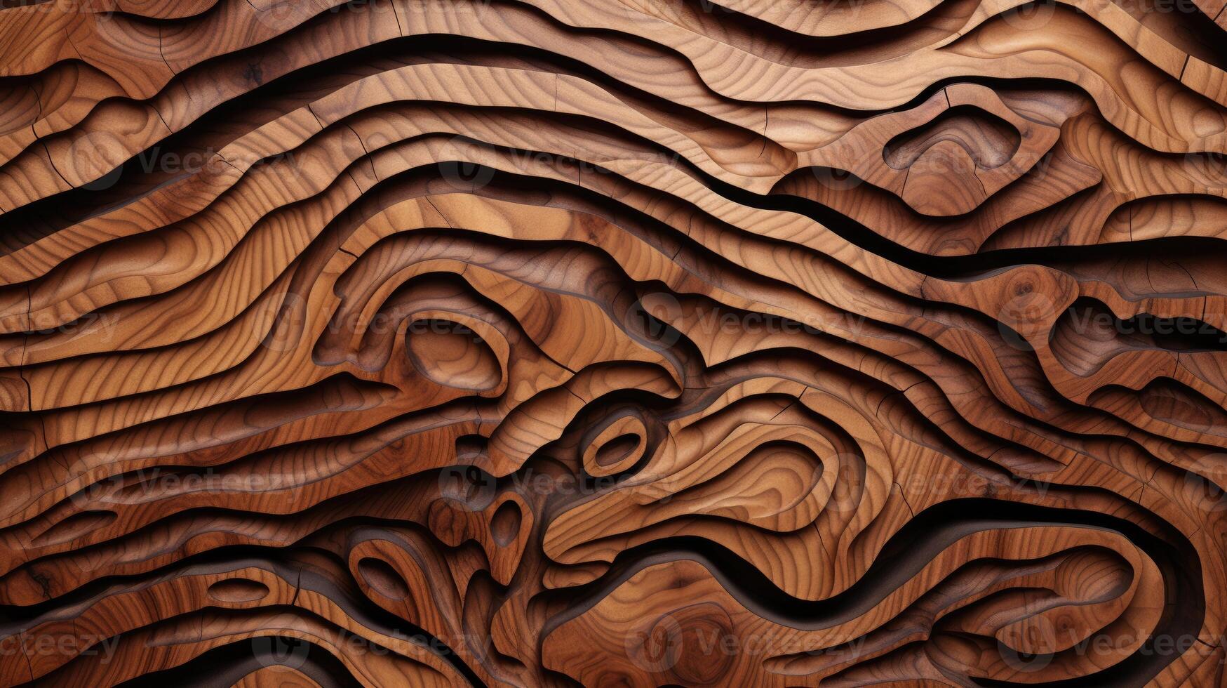 AI generated Delve into the organic warmth of a wooden cut texture. Ai Generated photo