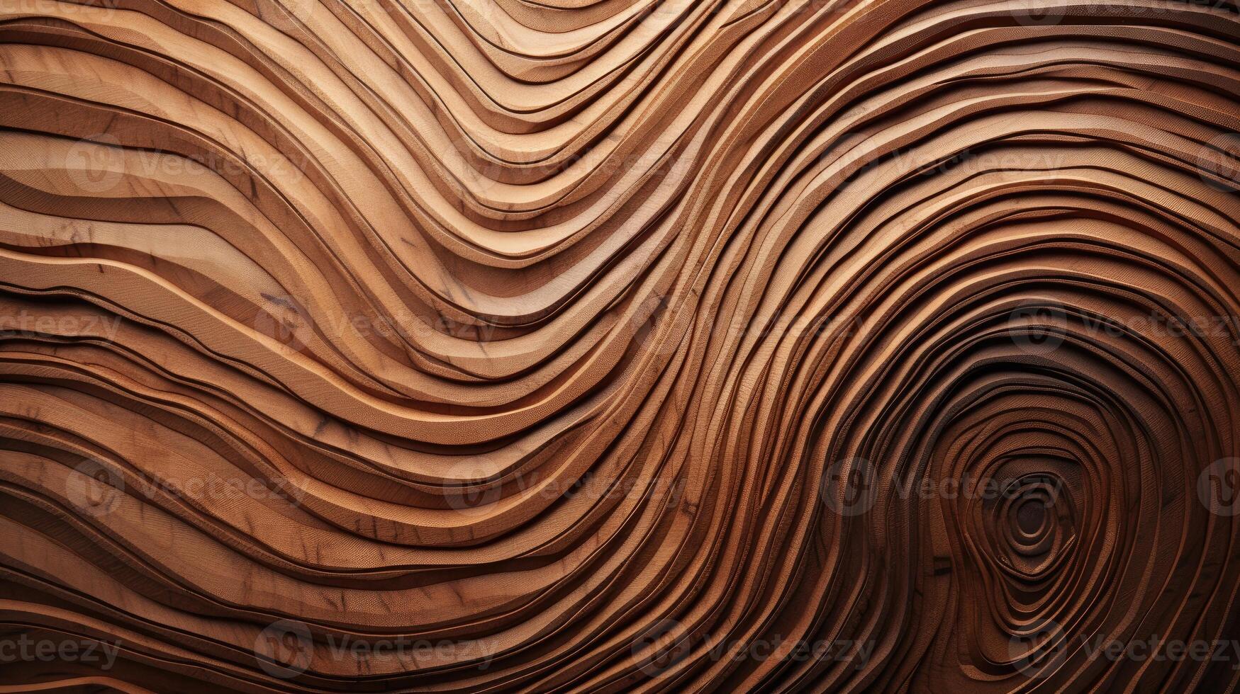 AI generated Delve into the organic warmth of a wooden cut texture. Ai Generated photo