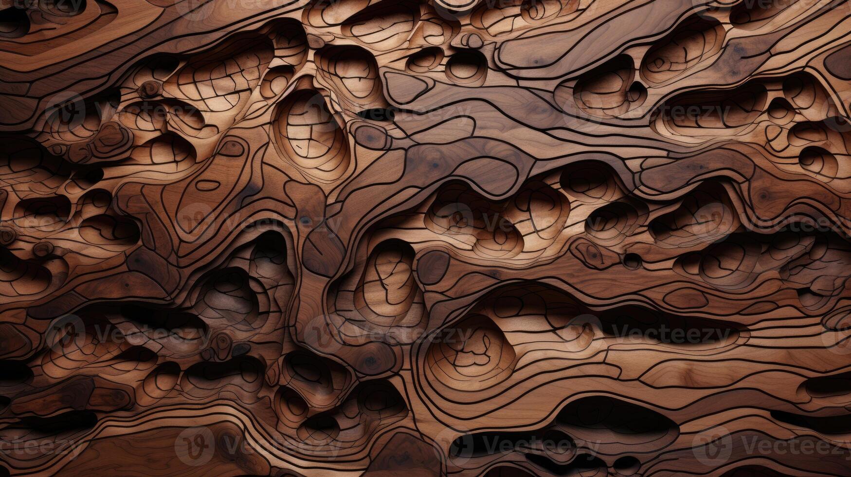 AI generated Delve into the organic warmth of a wooden cut texture. Ai Generated photo