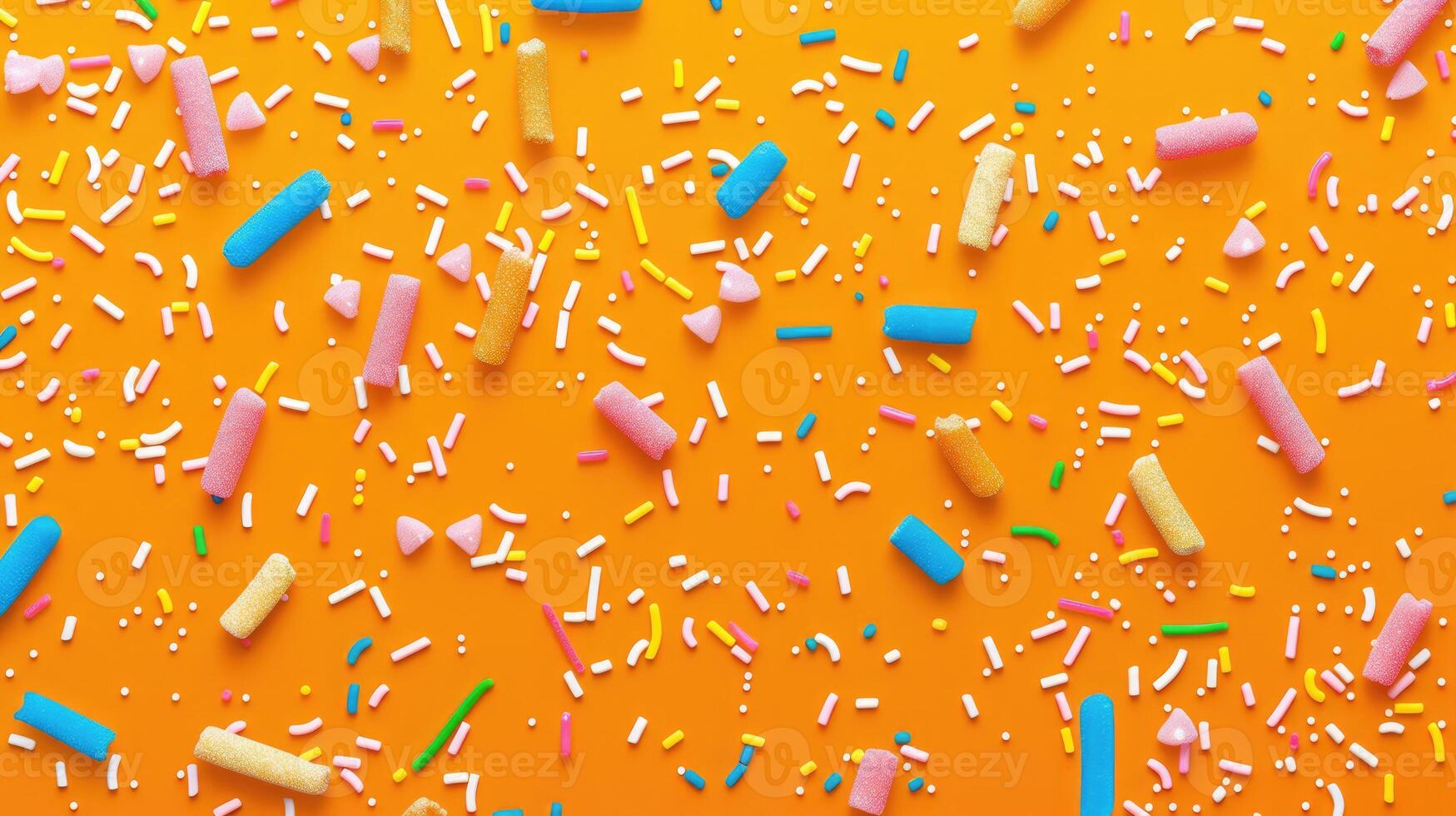 AI generated Elevate your design with a trendy pattern of colorful sprinkles. Ai Generated photo