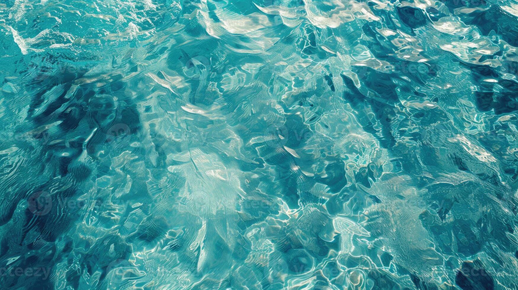 AI generated Delight in the textured surface of transparent sea water, alive with ripples and playful splashes. Ai Generated photo