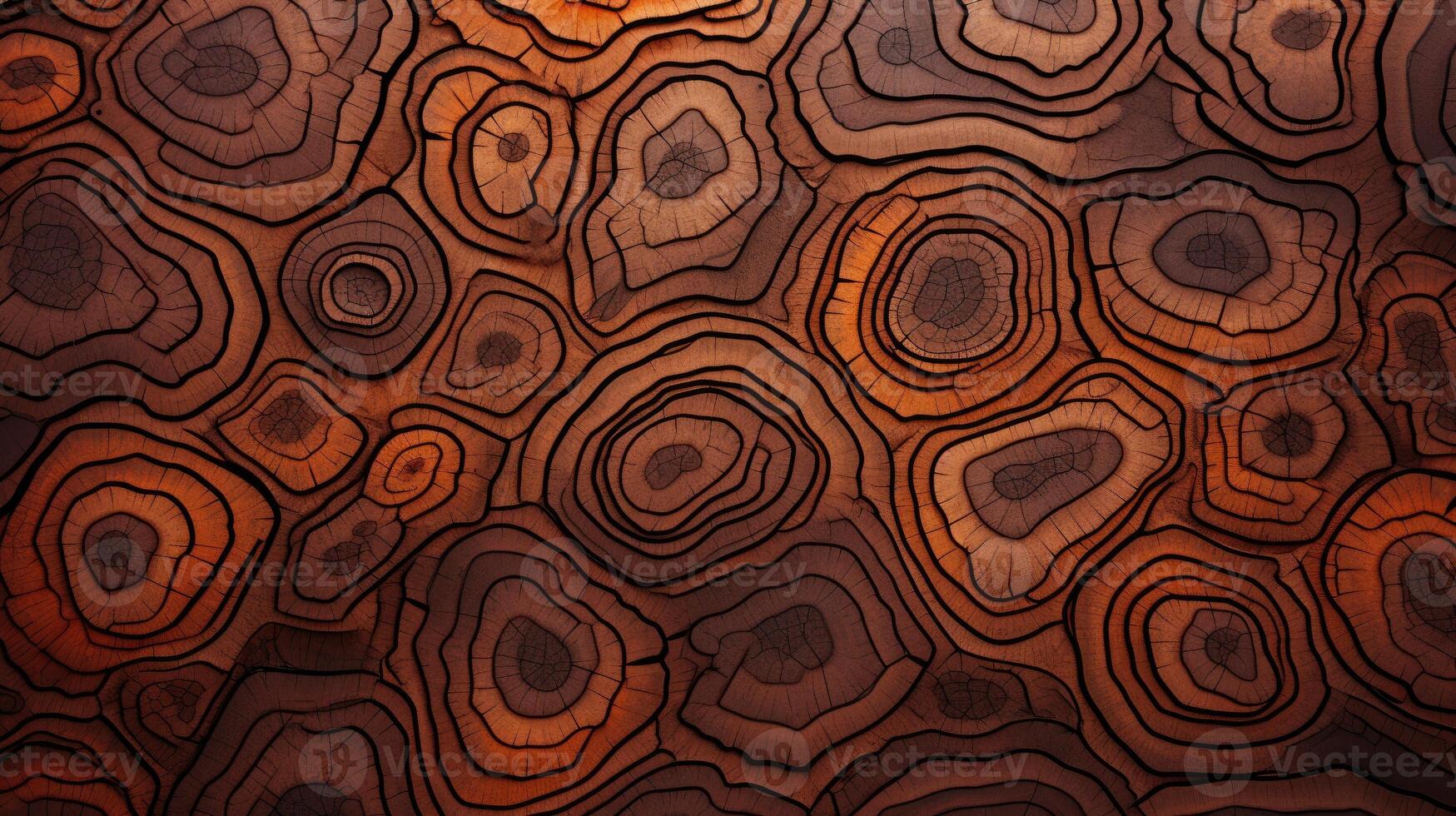 AI generated Delve into the organic warmth of a wooden cut texture. Ai Generated photo