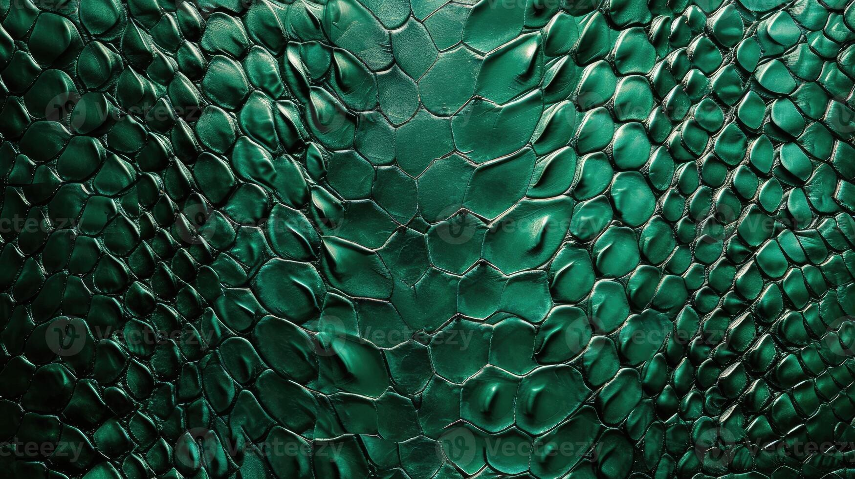 AI generated Lush green leather, textured with the allure of reptilian scales, creates captivating sophistication, Ai Generated. photo