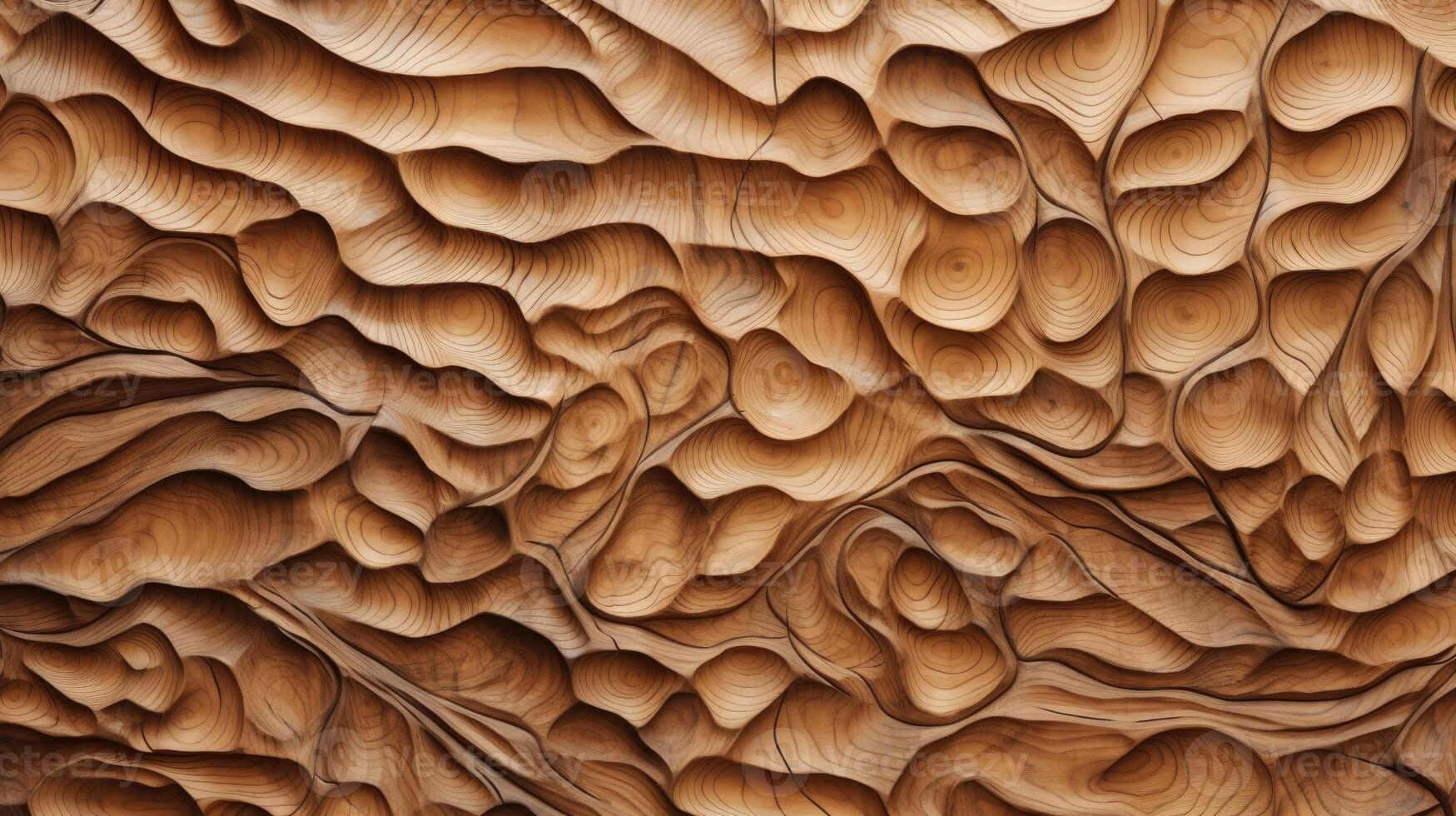 AI generated Delve into the organic warmth of a wooden cut texture. Ai Generated photo