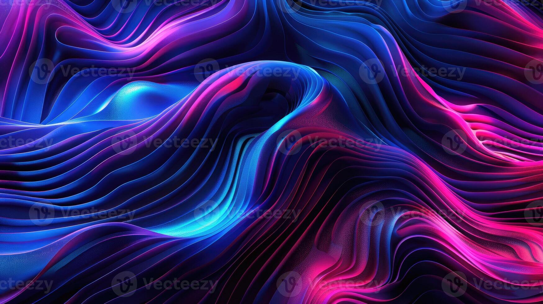 AI generated Dynamic abstract texture background with neon fiber optic lines. Ai Generated photo