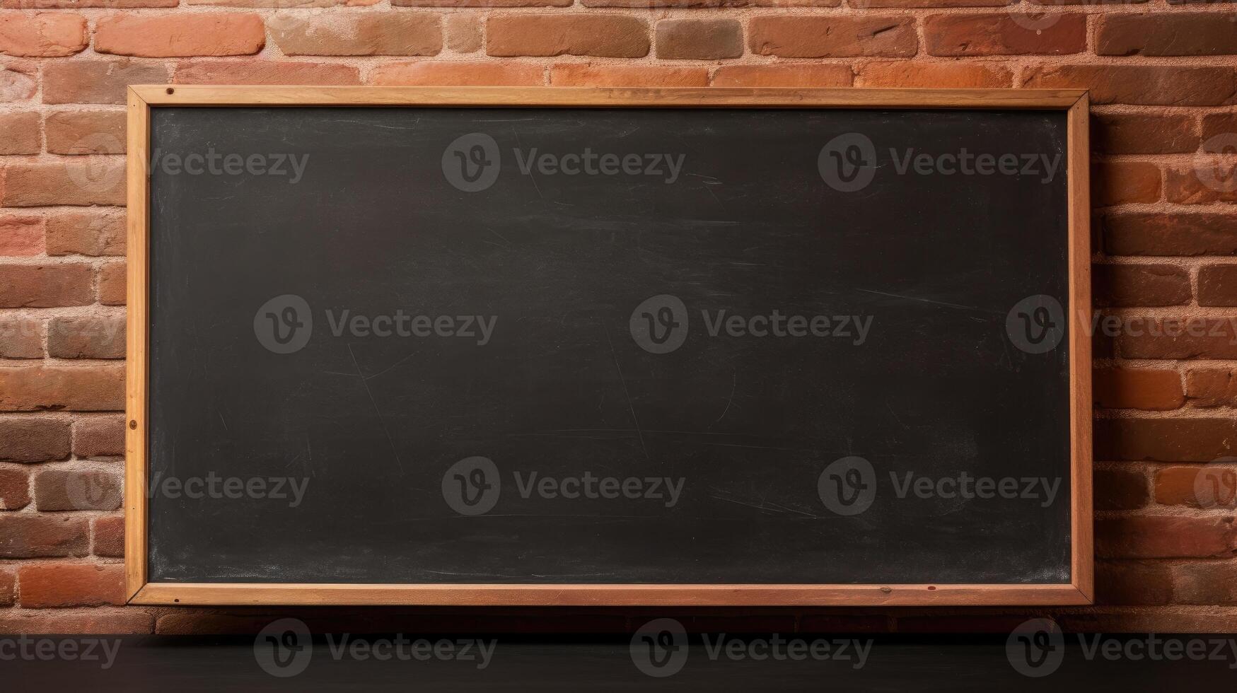 AI generated Versatile blackboard, poised for your message or creativity. Ai Generated photo