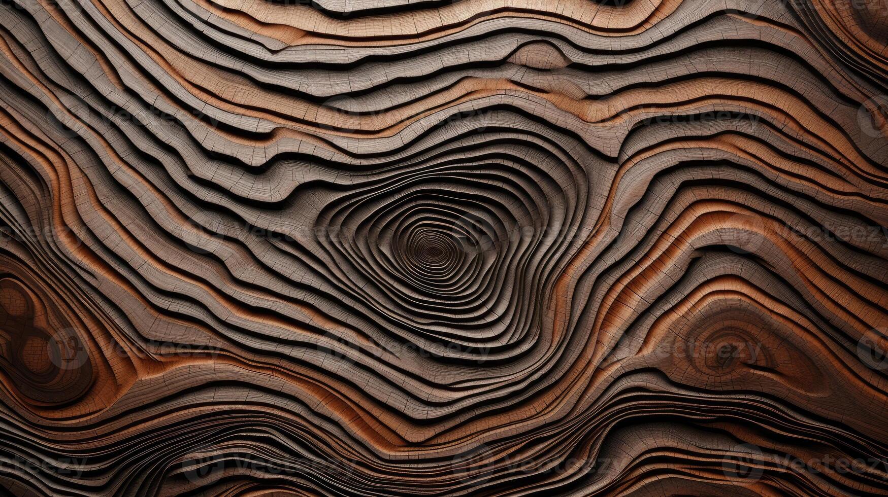 AI generated Delve into the organic warmth of a wooden cut texture. Ai Generated photo