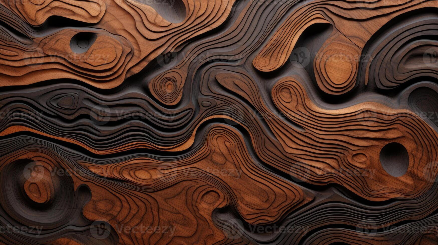 AI generated Delve into the organic warmth of a wooden cut texture. Ai Generated photo