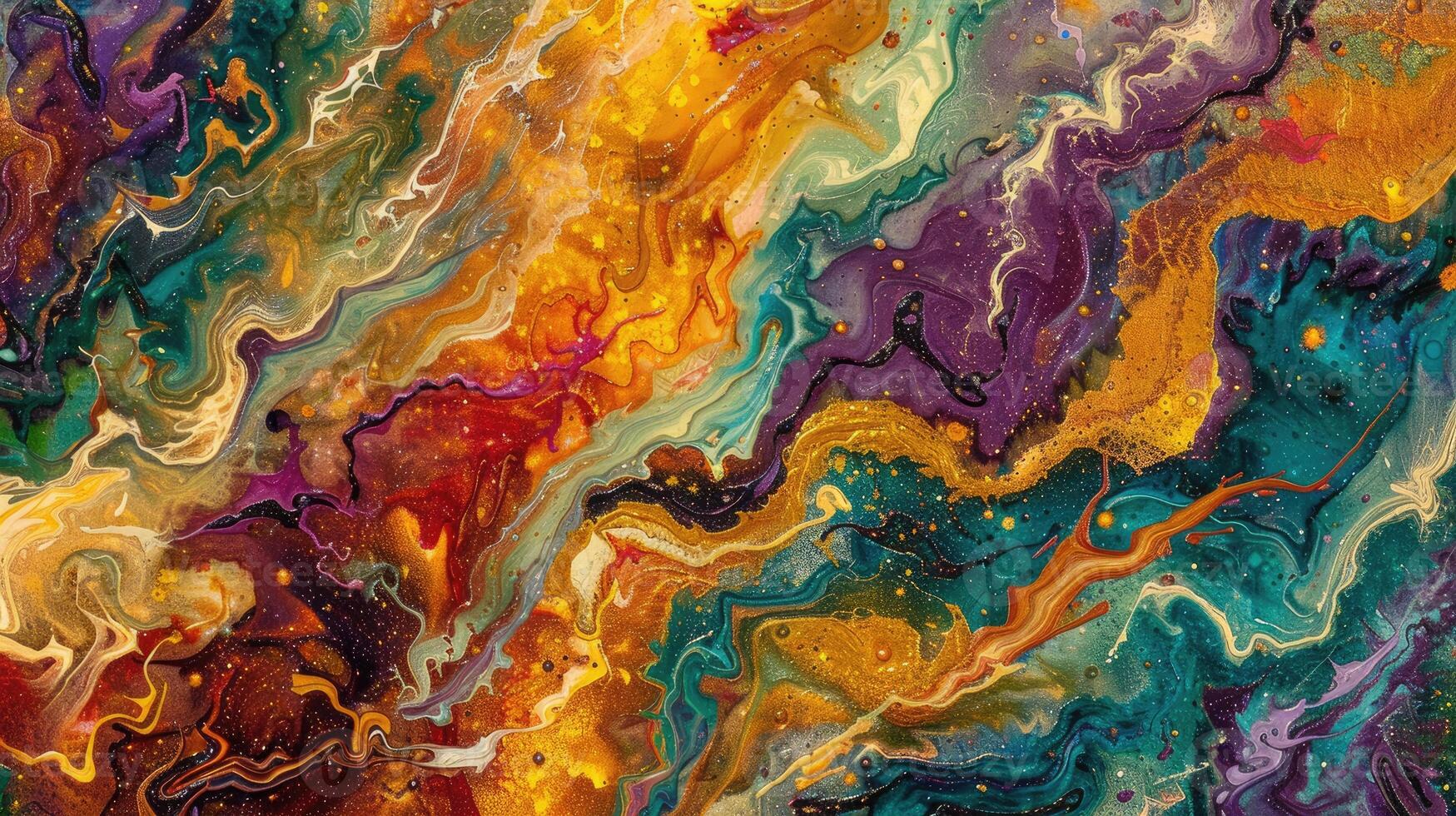 AI generated Mesmerizing swirls of colors form captivating abstract art, Ai Generated. photo