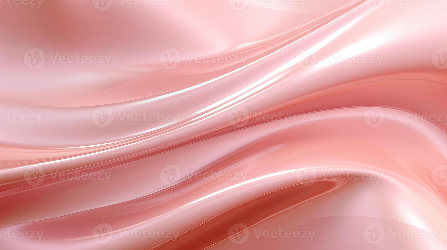 AI generated Abstract liquid background with a soft pink metal wave, creating a visually captivating composition. Ai Generated. photo