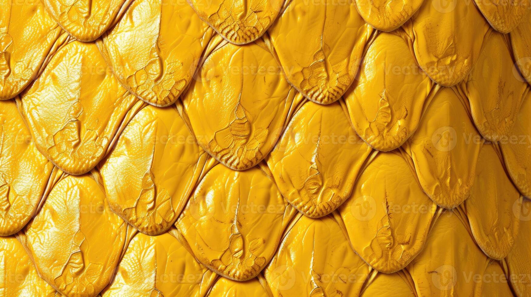 AI generated Sunny yellow leather, textured with the allure of reptilian scales, exudes captivating sophistication, Ai Generated. photo