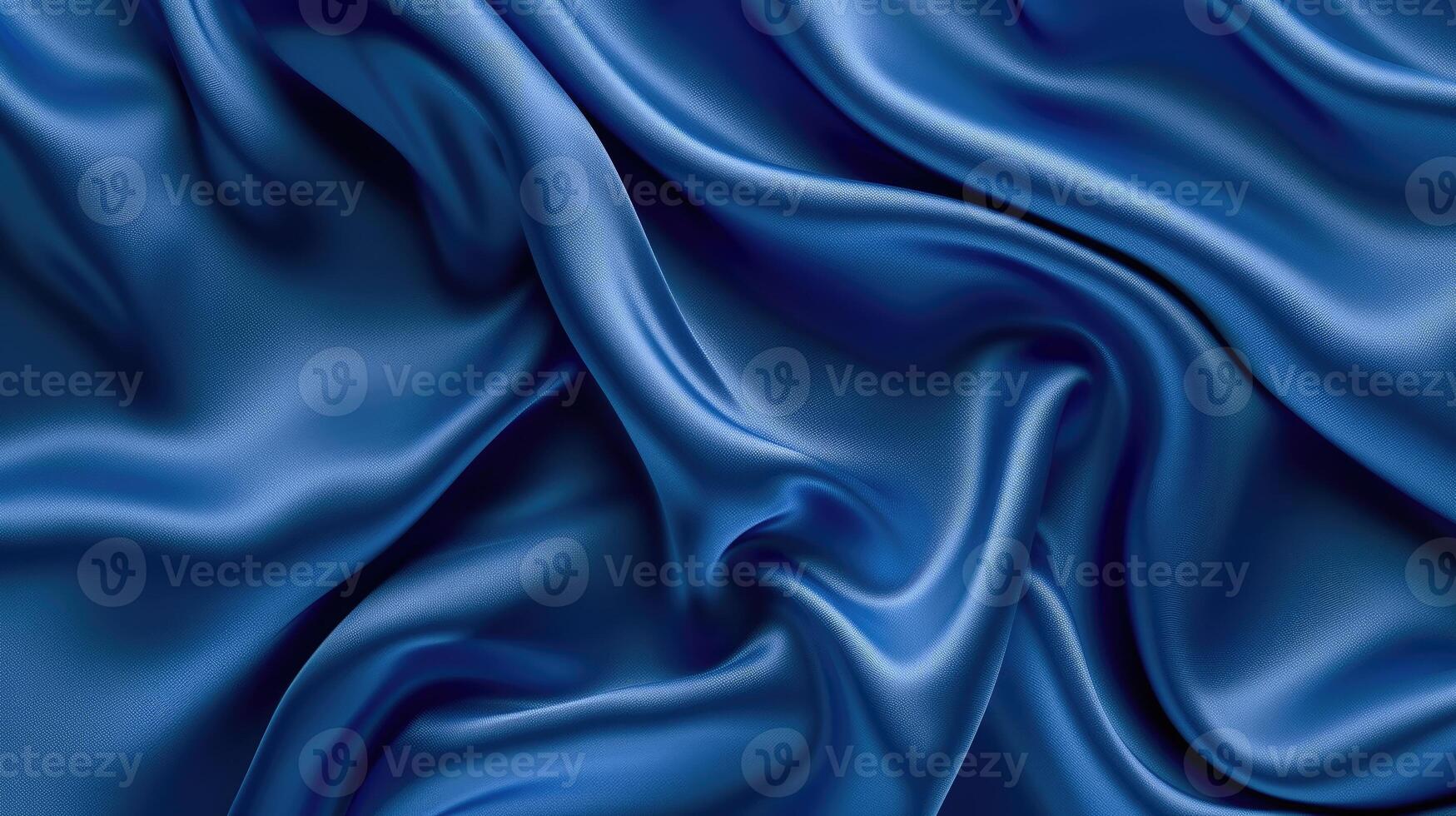 AI generated Luxurious abstract with a deep blue satin texture, embodying opulence and elegance, Ai Generated. photo