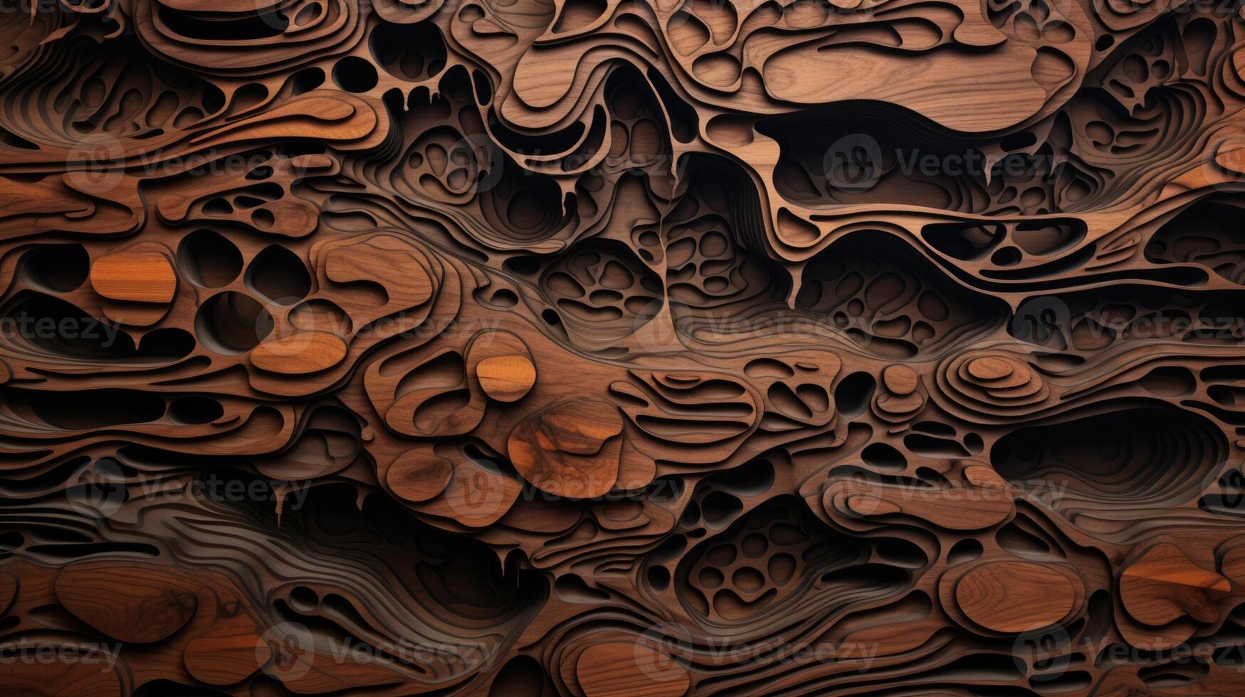 AI generated Delve into the organic warmth of a wooden cut texture. Ai Generated photo