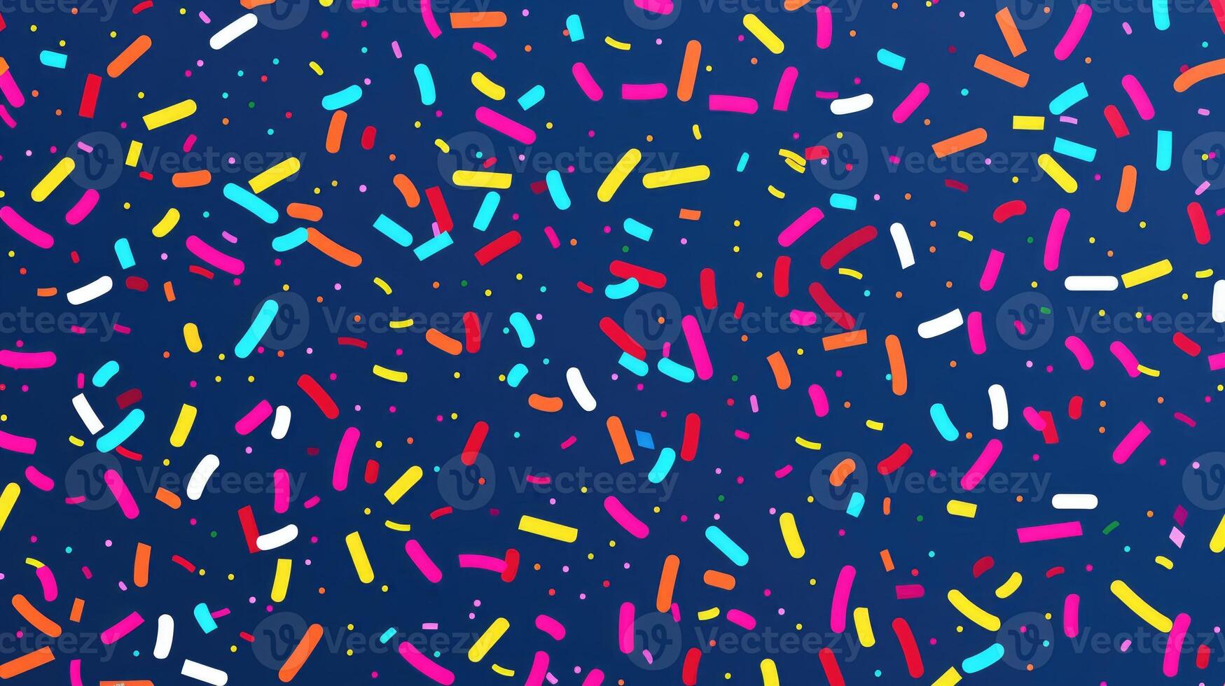 AI generated Elevate your design with a trendy pattern of colorful sprinkles. Ai Generated photo