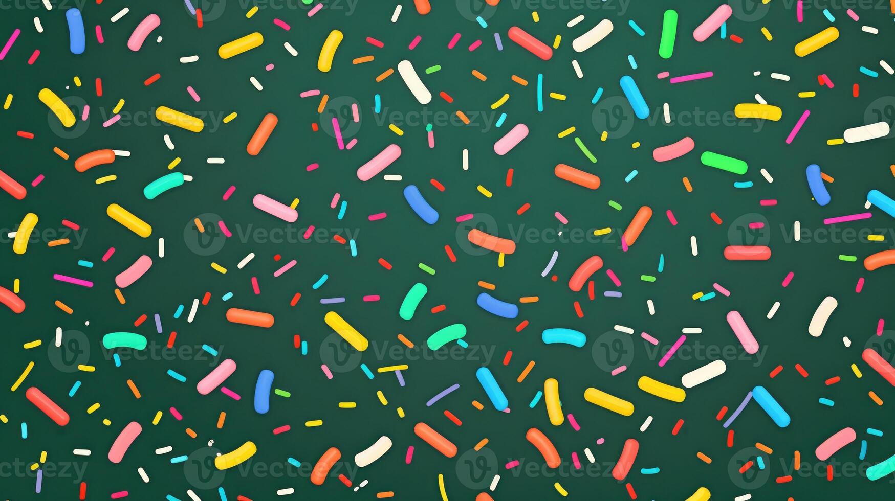 AI generated Elevate your design with a trendy pattern of colorful sprinkles. Ai Generated photo