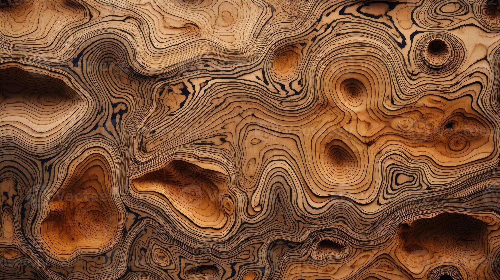 AI generated Delve into the organic warmth of a wooden cut texture. Ai Generated photo
