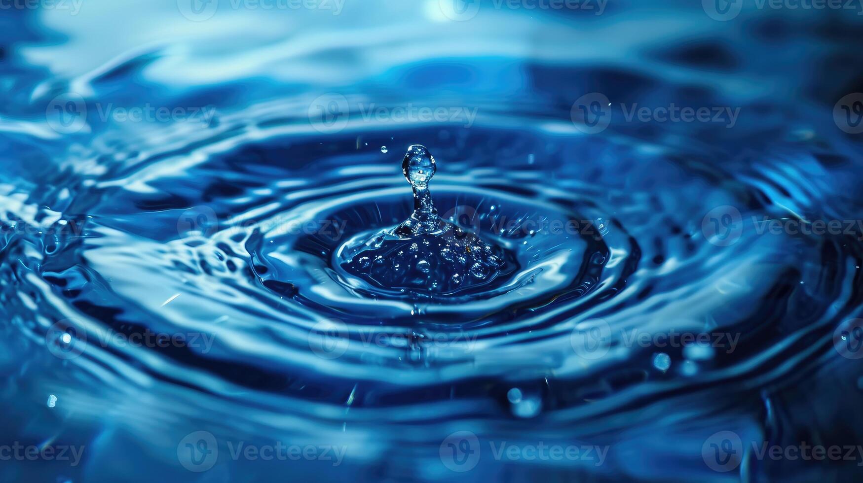 AI generated Captivating abstraction of water ripples and rings, a dance of liquid artistry, Ai Generated photo