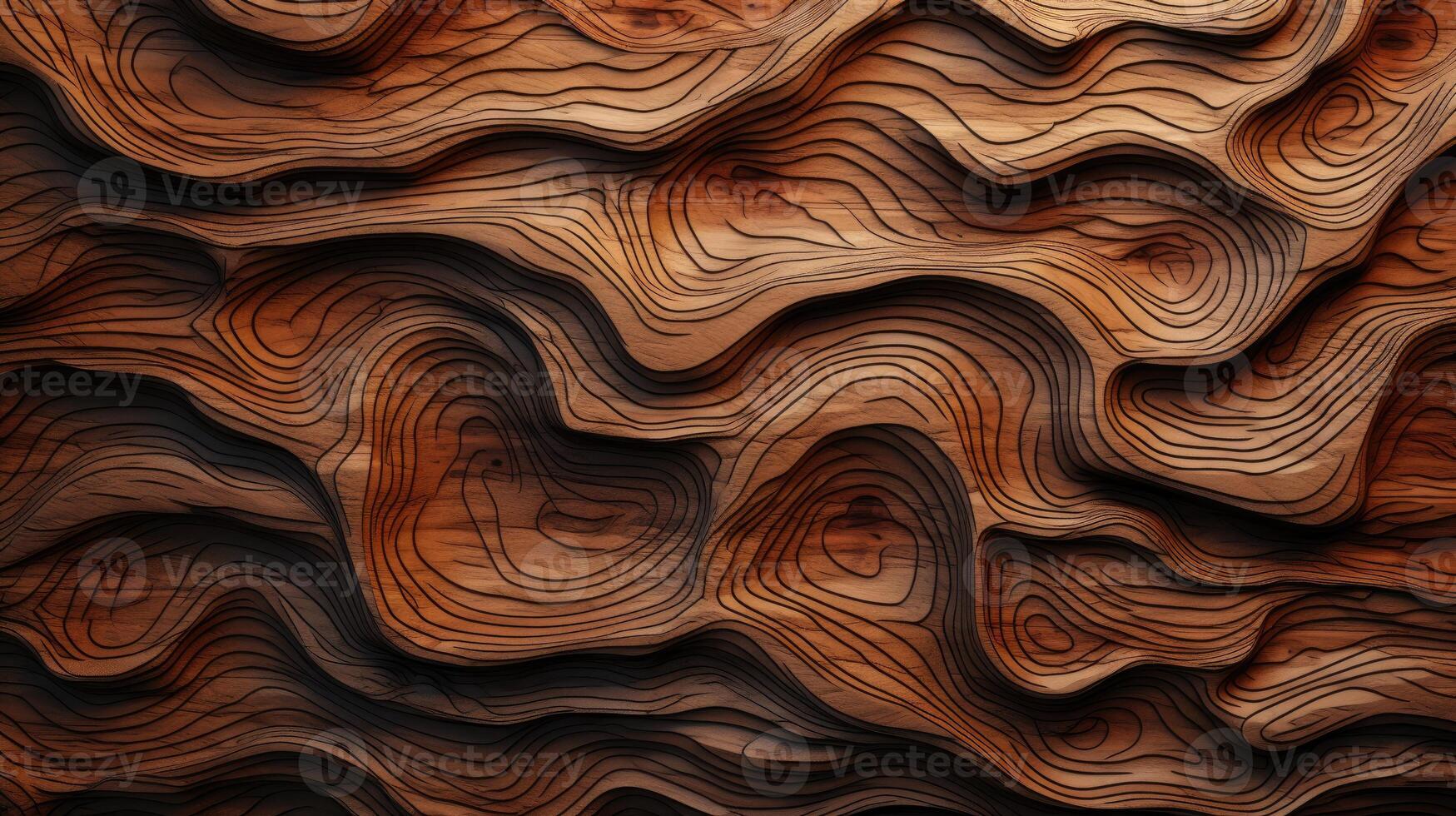 AI generated Delve into the organic warmth of a wooden cut texture. Ai Generated photo
