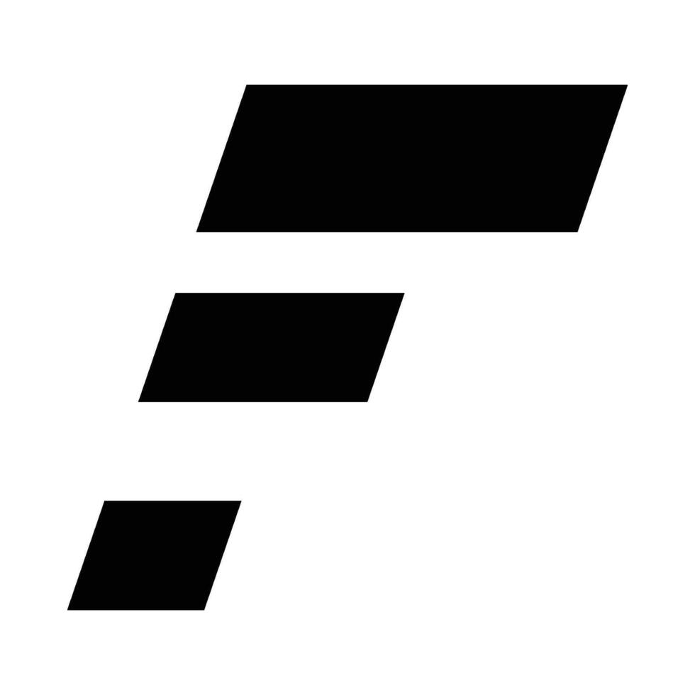 letter F logo design vector