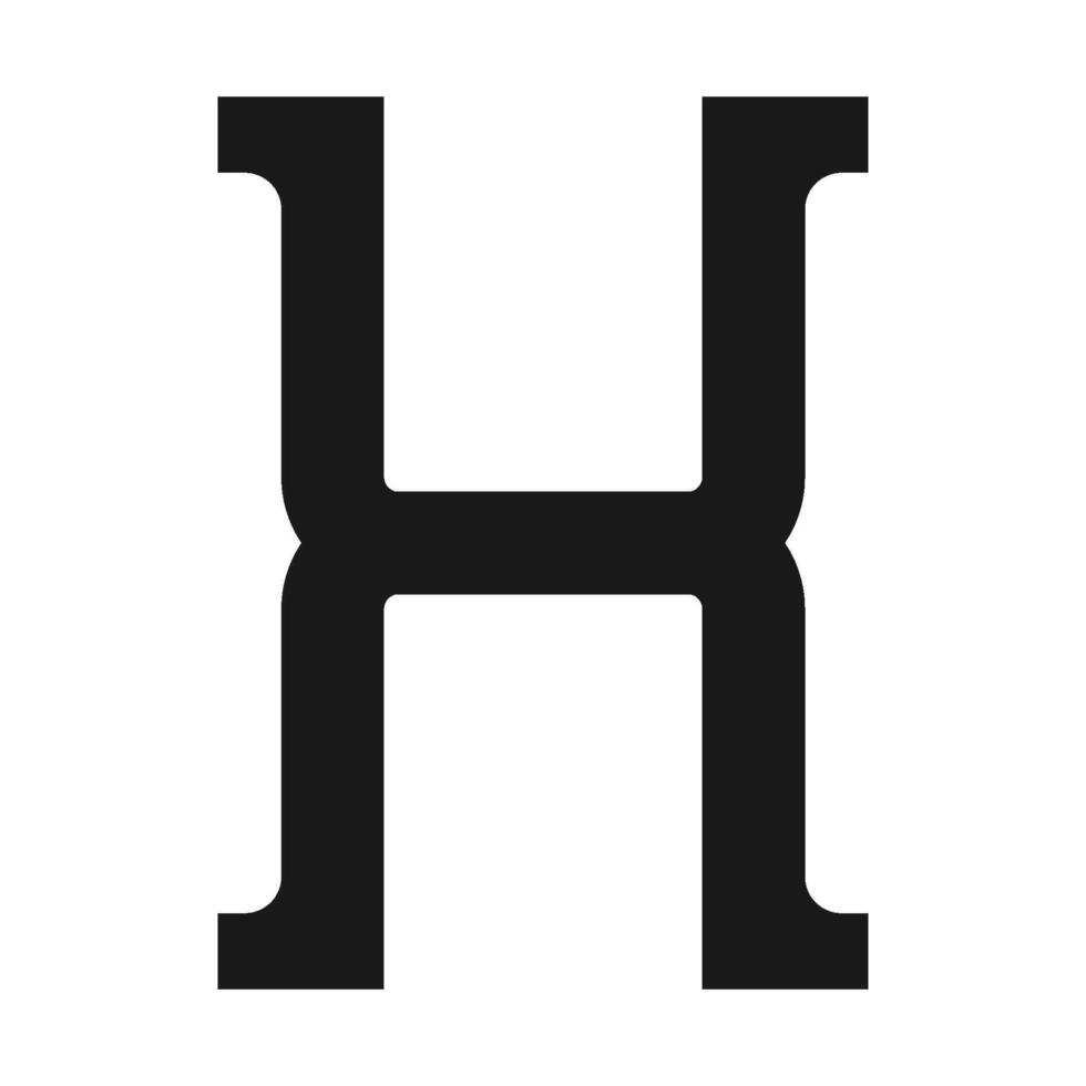 vector logo letra h