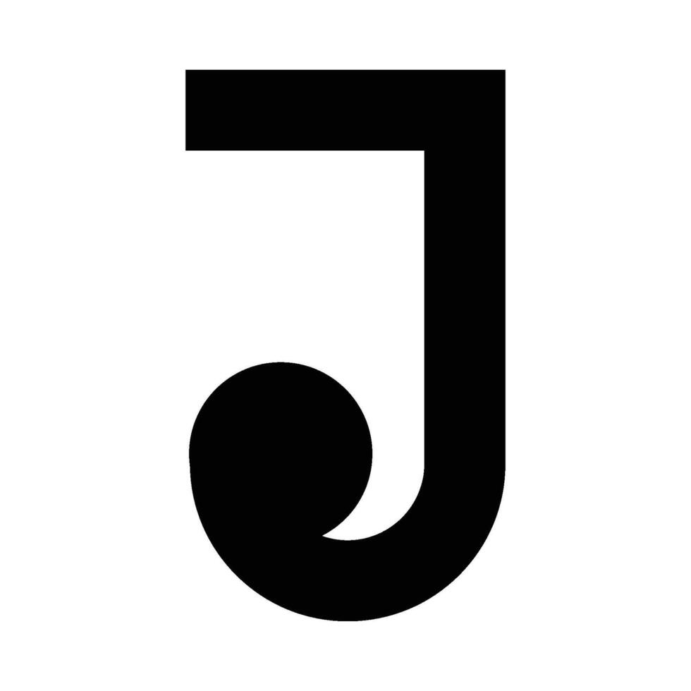 letter J logo vector