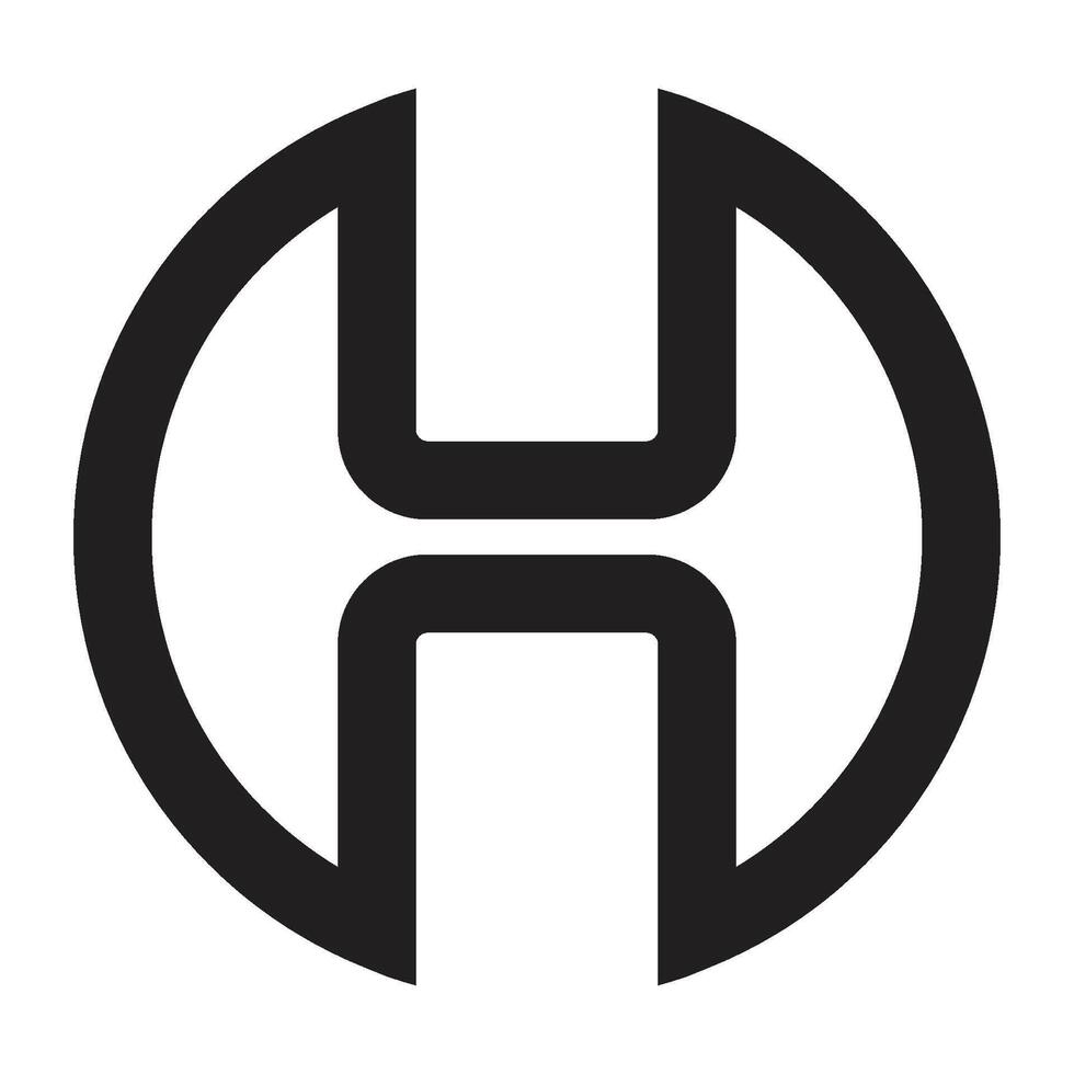 letter H logo vector