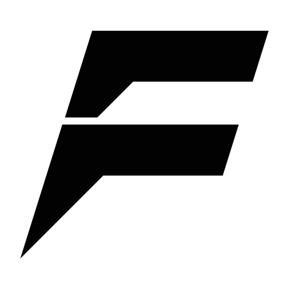 letter F logo design vector