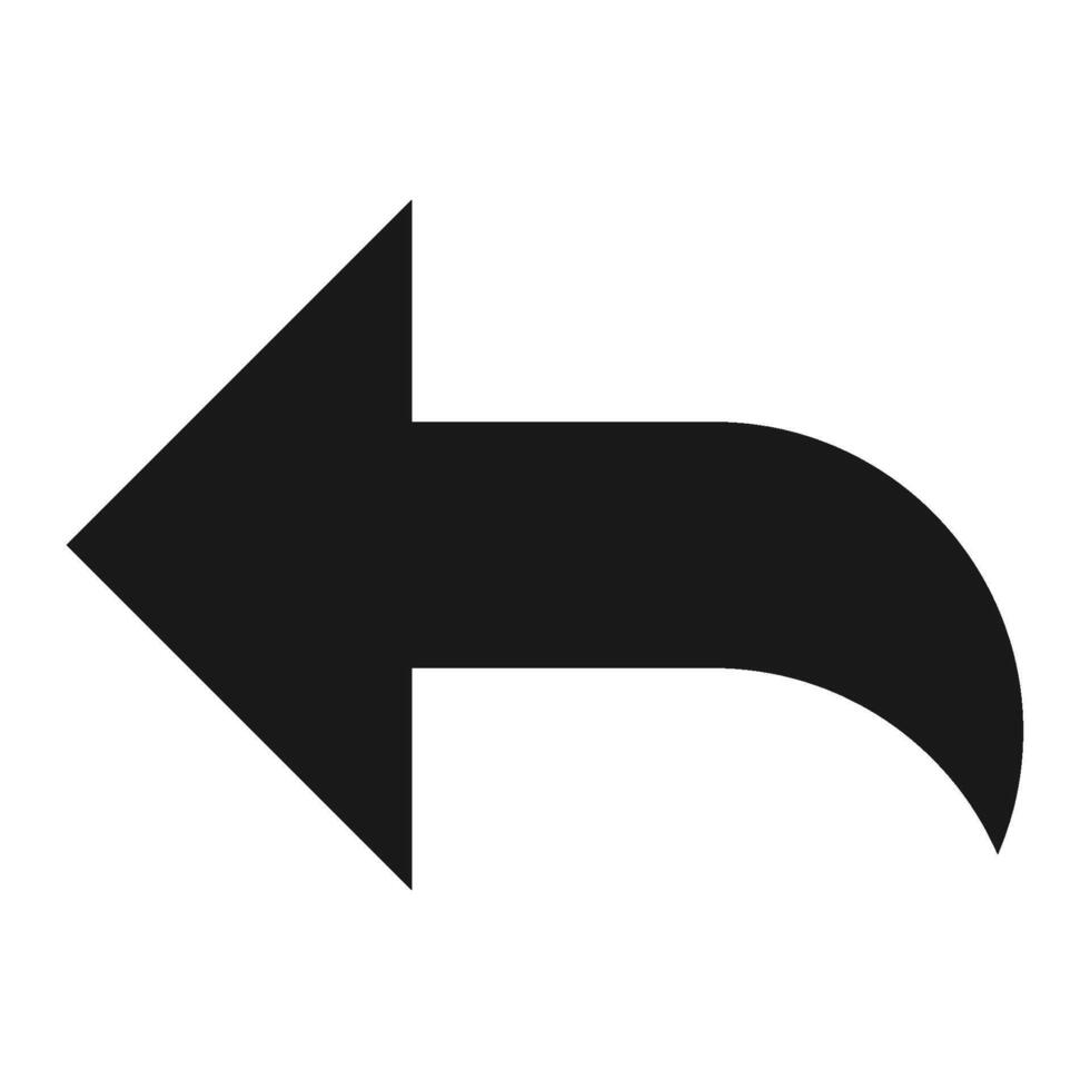 back icon vector