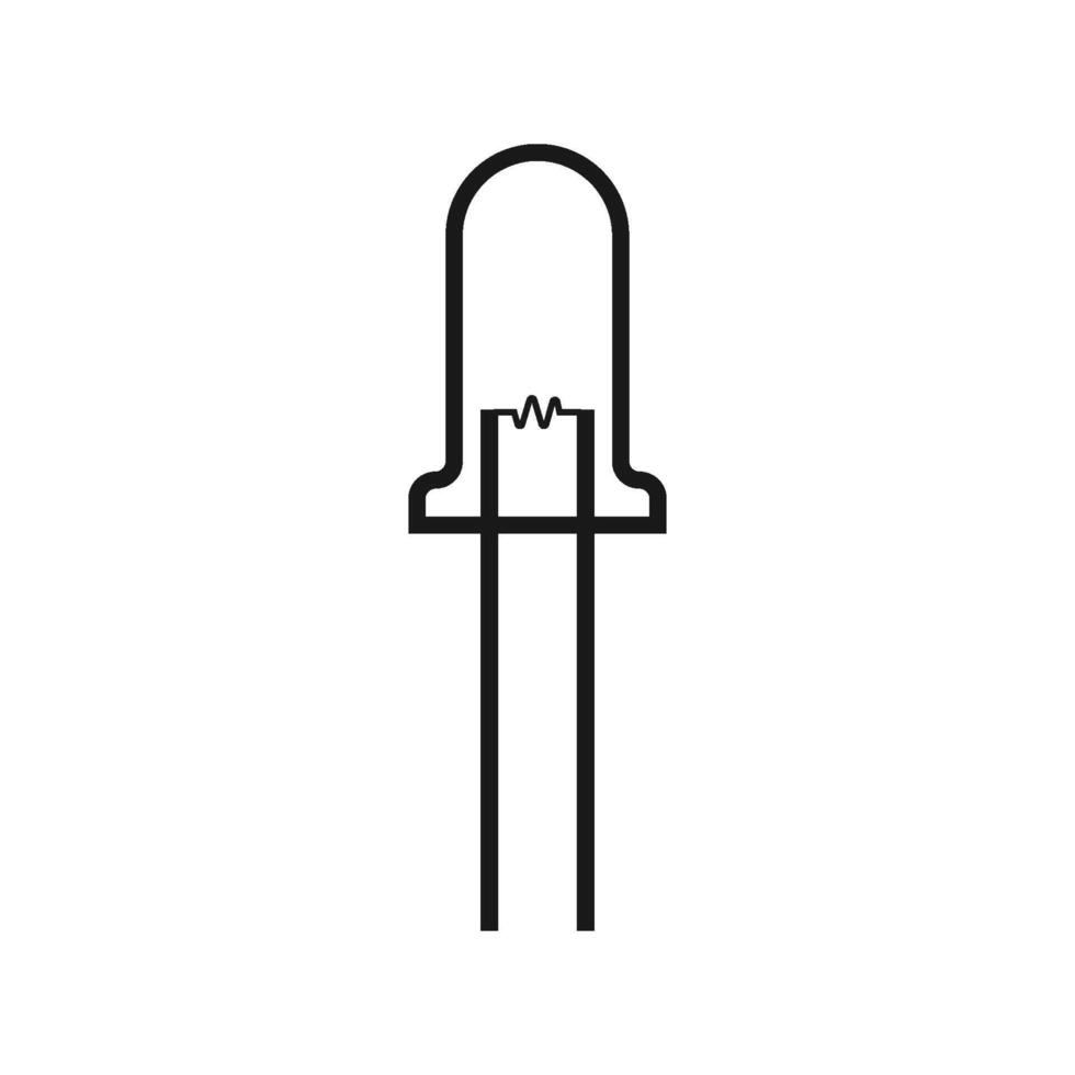 led light icon vector