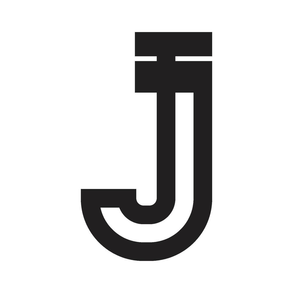 vector de logotipo de letra j