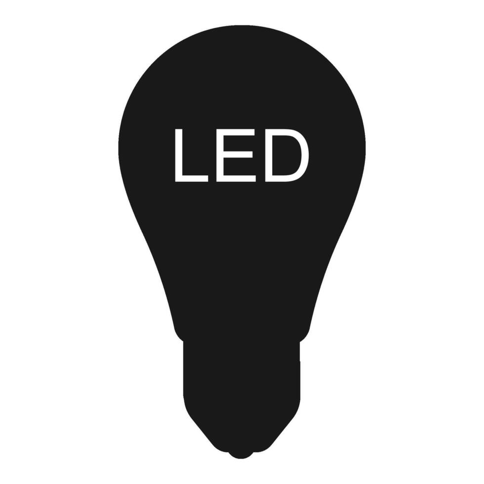 LED ligero icono vector