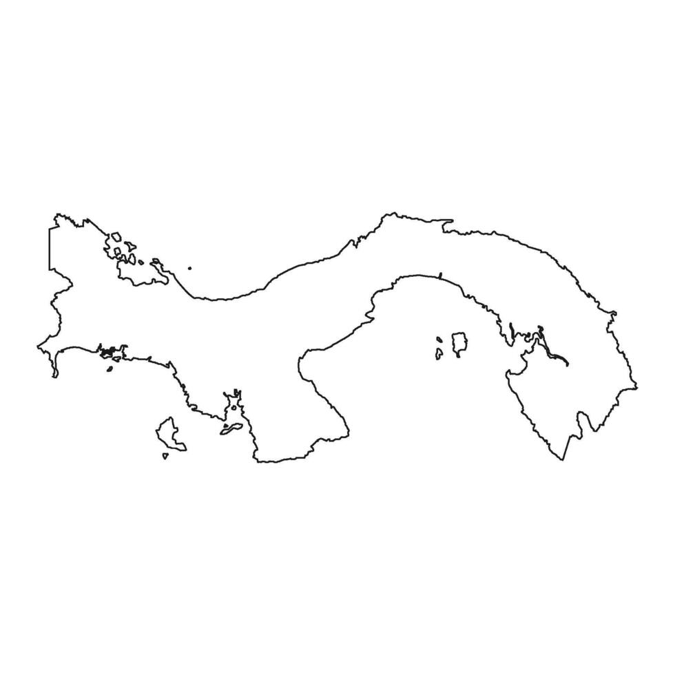 panama map icon vector