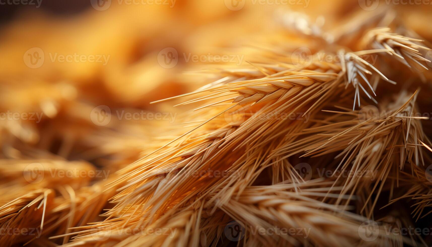 AI generated Healthy eating fresh, organic, whole wheat grain harvested in autumn generated by AI photo