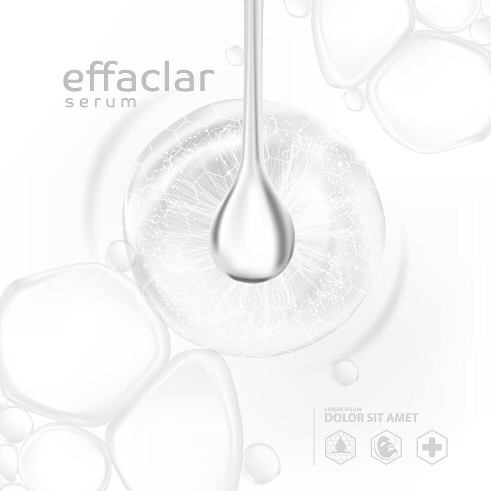 effaclar Serum Skin Care Cosmetic vector