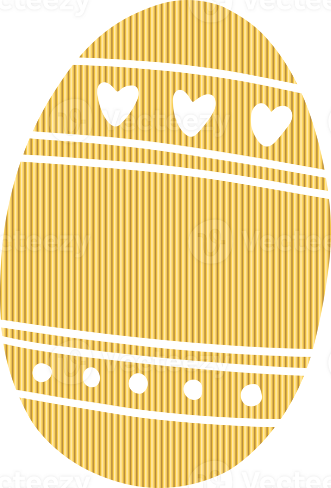Egg with a golden Easter png