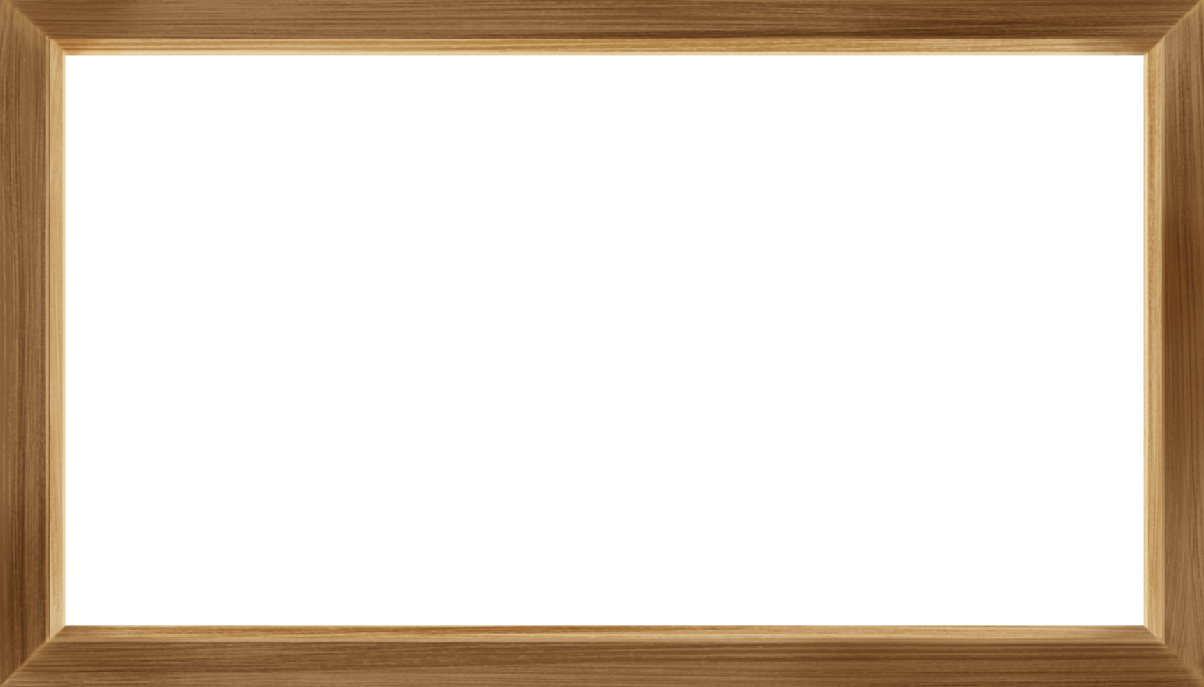 Rectangle picture wooden frame png