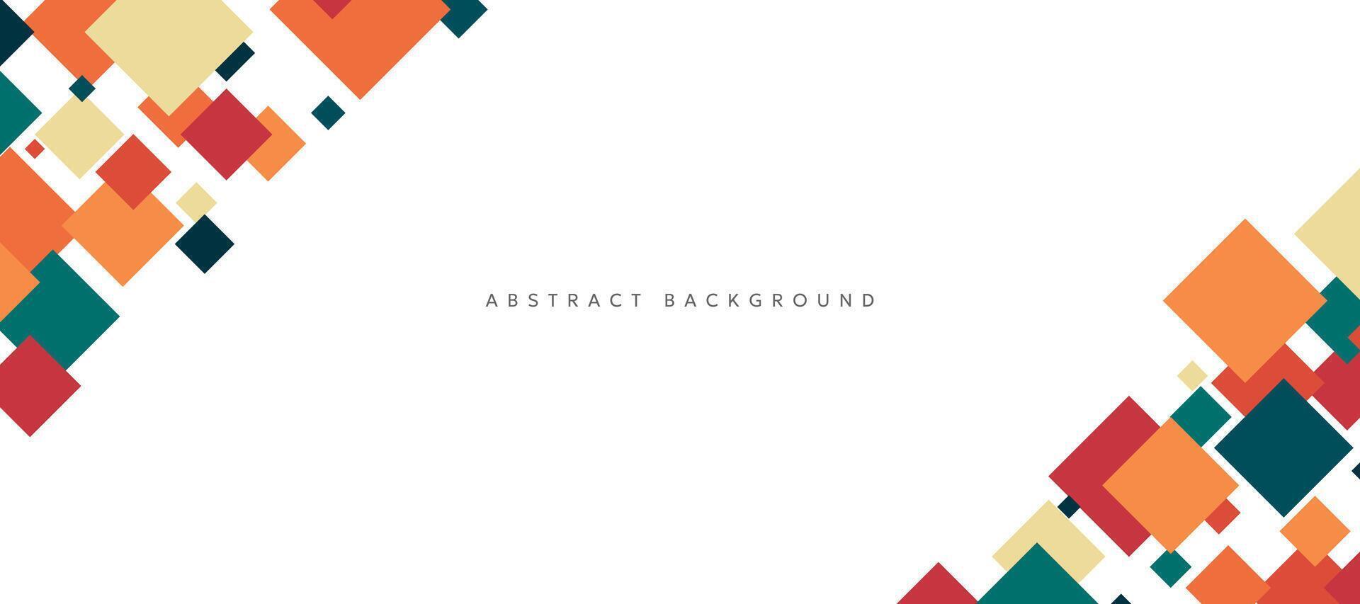 colorful square abstract banner background vector