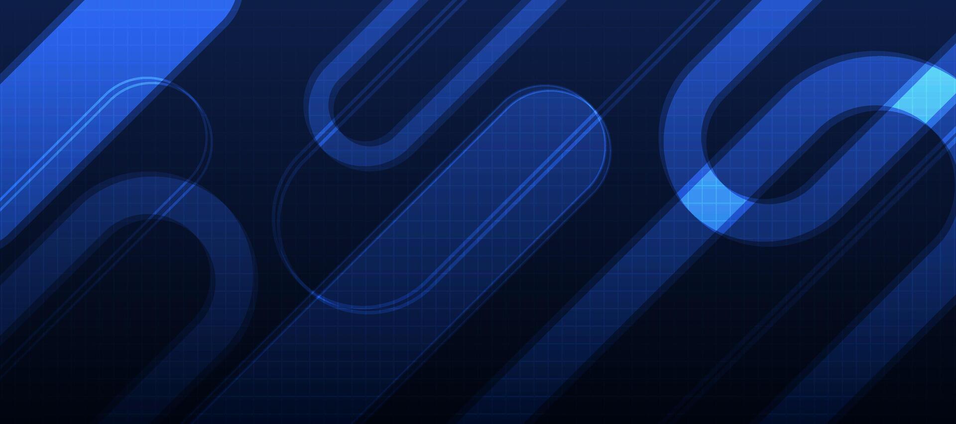 Abstract dark blue background. Minimal geometric blue light technology background abstract design. vector