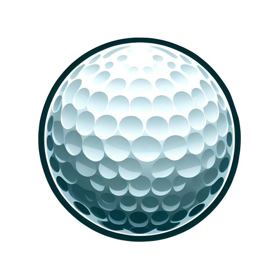 ai generiert Golf Ball Illustration png