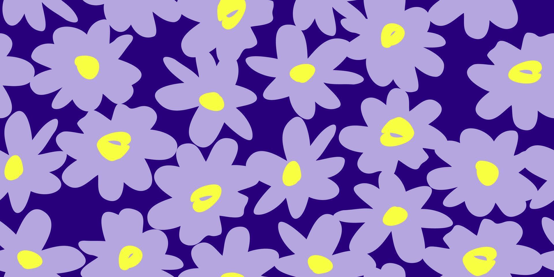 exótico mano dibujado flores, sin costura patrones con floral para tela, textiles, ropa, envase papel, cubrir, bandera, hogar decoración, resumen antecedentes. vector ilustración.