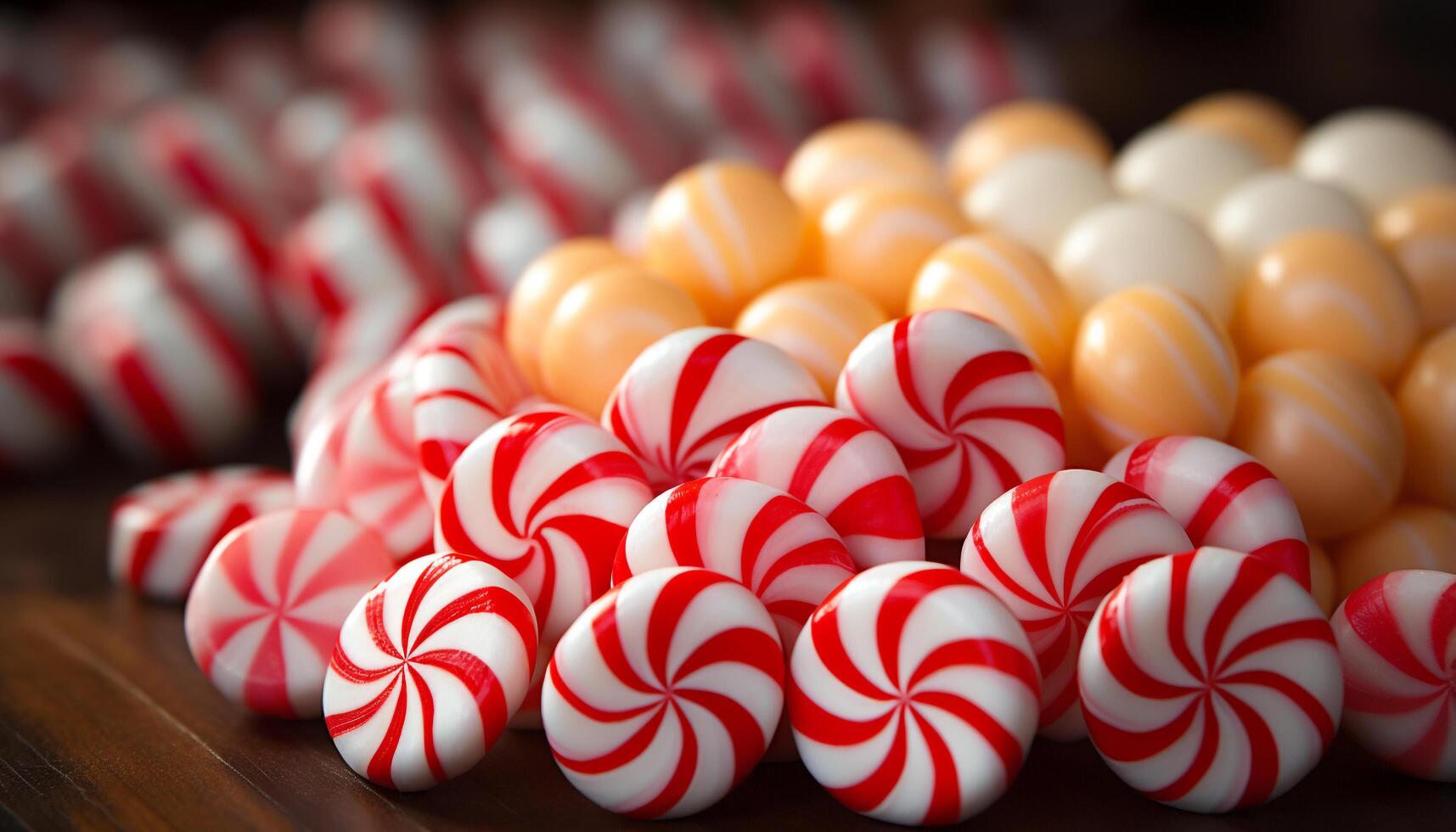 AI generated A colorful pile of pills, a sweet indulgence in medicine generated by AI photo