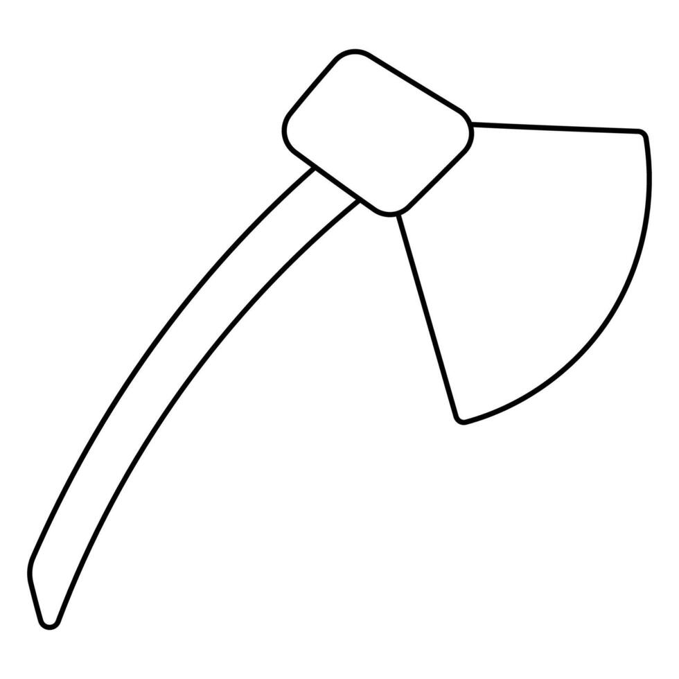 ax is a metal tool wooden handle vector