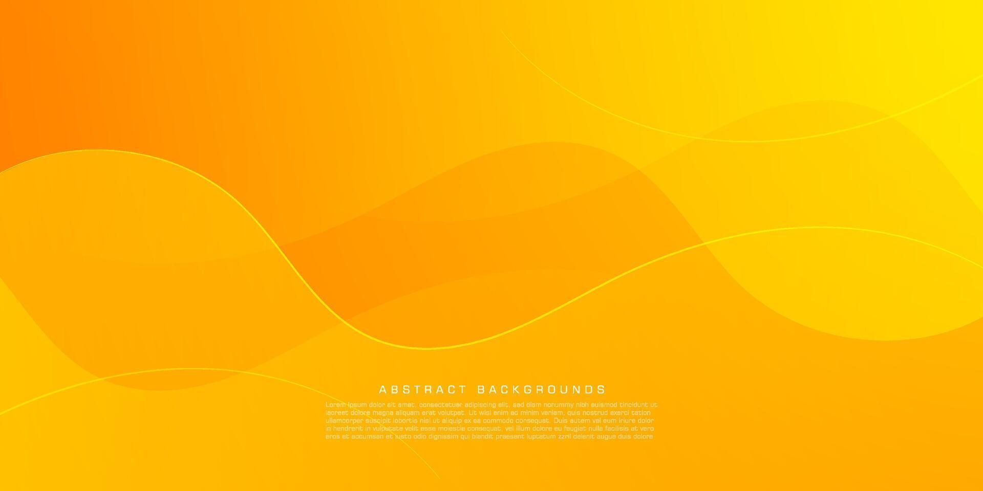 Bright and colorful abstract orange wave background. Liquid color design with shadow and lines. Fluid shapes composition. Eps10 vector. vector