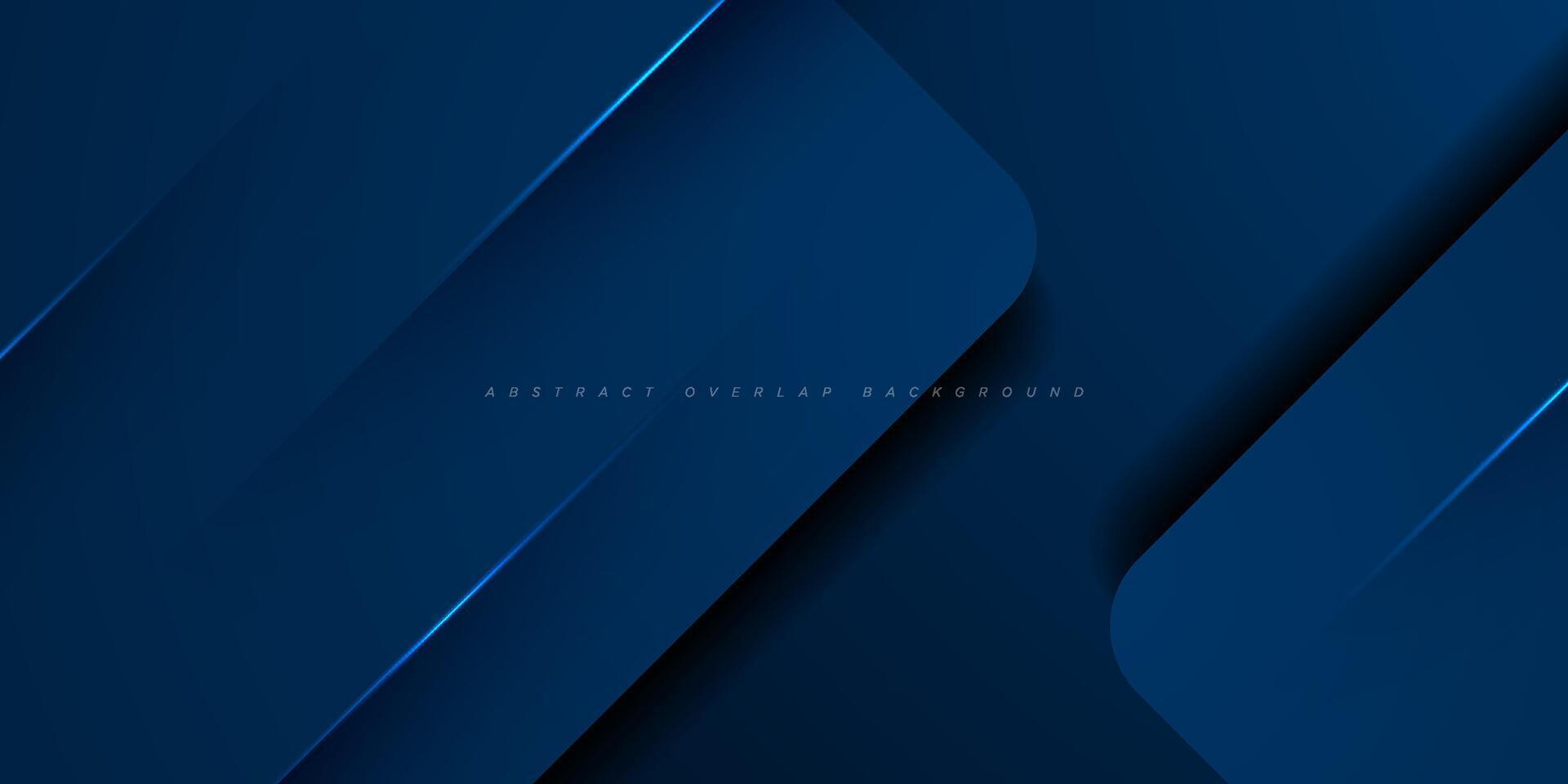 Abstract futuristic design dark blue overlap square geometric vector background. Cool pattern design with simple style background. Eps10 vector