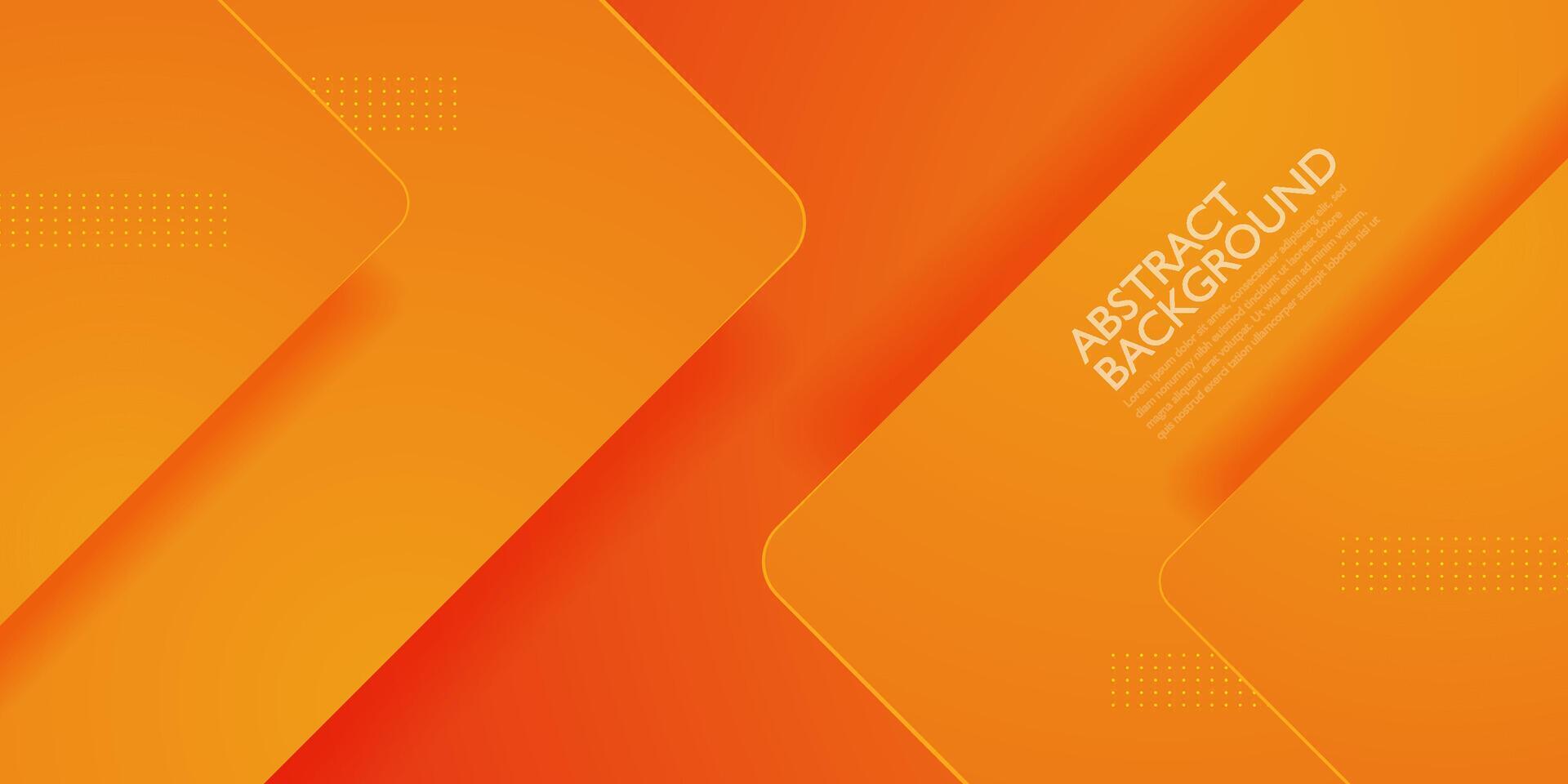 Modern overlap design square geometric vector background. Orange color with space for text background. Eps10 vector