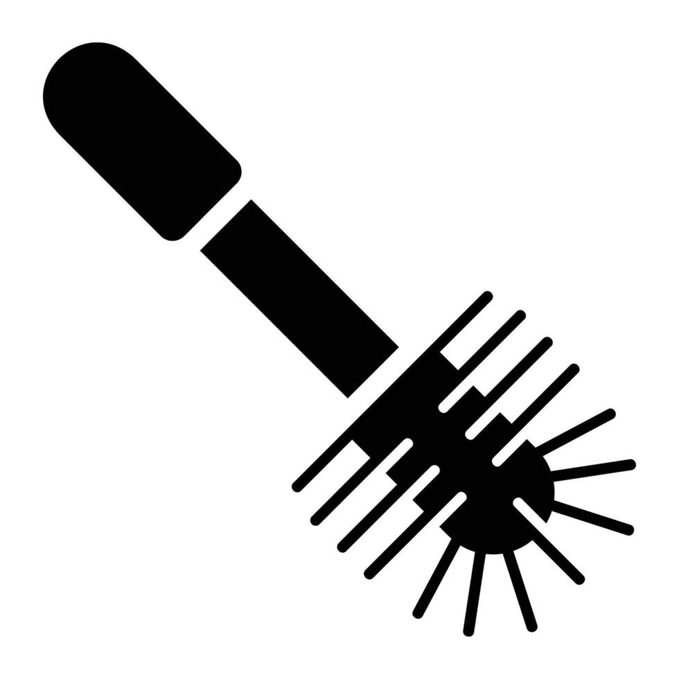 toilet brush Glyph Icon Background White vector